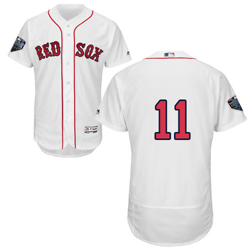 Red Sox #11 Rafael Devers White Flexbase Authentic Collection 2018 World Series Stitched MLB Jersey