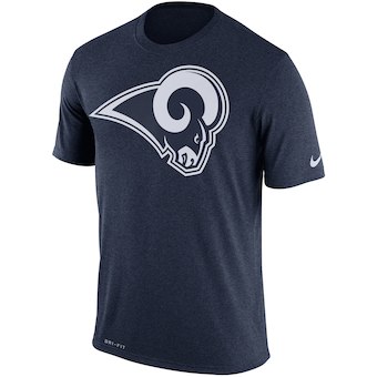 Men's Los Angeles Rams Nike Navy Legend Performance Logo Essential 3 T-Shirt