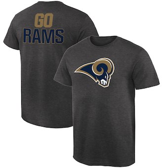 Men's Los Angeles Rams NFL Pro Line by Fanatics Branded Heathered Gray Rally Logo T-Shirt