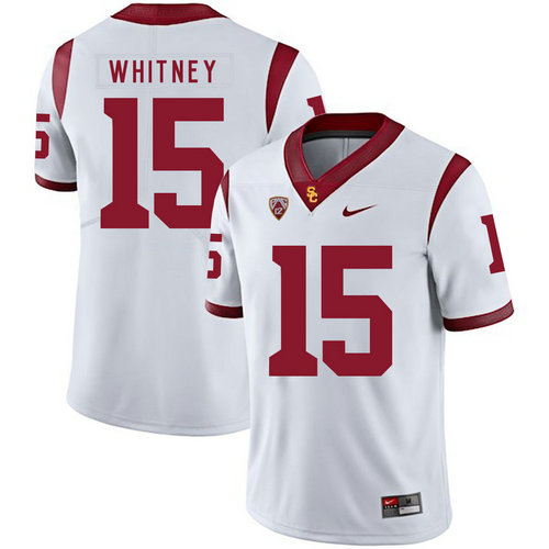 USC Trojans 15 Isaac Whitney White College Football Jersey