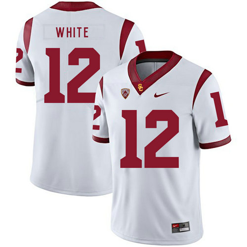 USC Trojans 12 Charles White White College Football Jersey
