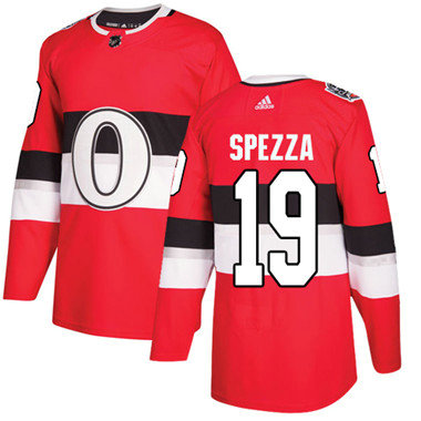 Kid Adidas Senators 19 Jason Spezza Red Authentic 2017 100 Classic Stitched NHL Jersey