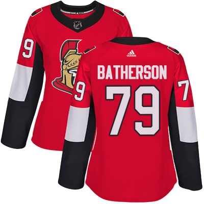 Women's Ottawa Senators #79 Drake Batherson Adidas Home Authentic Red Jersey