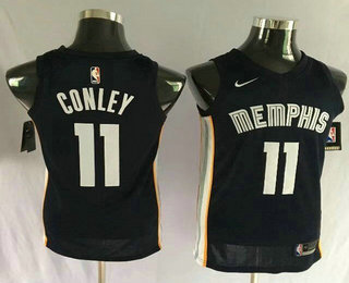 Men's Memphis Grizzlies #11 Mike Conley New Navy Blue 2017-2018 Nike Swingman Stitched NBA Jersey