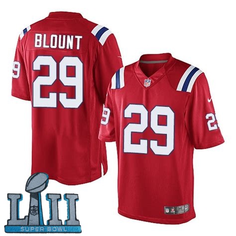 Youth Nike New England Patriots #29 LeGarrette Blount Red 2018 Super Bowl LII Game Jersey