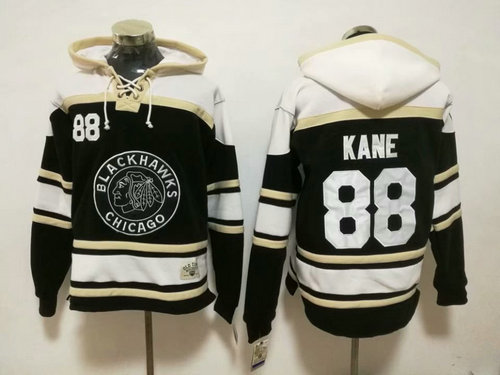 Chicago Blackhawks #88 Patrick Kane 2019 Winter Classic Authentic Black All Stitched Hoodie
