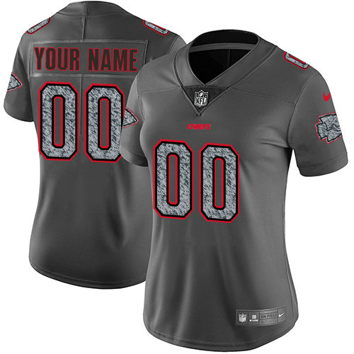 Women's Nike Kansas City Chiefs Customized Gray Static Vapor Untouchable Jersey