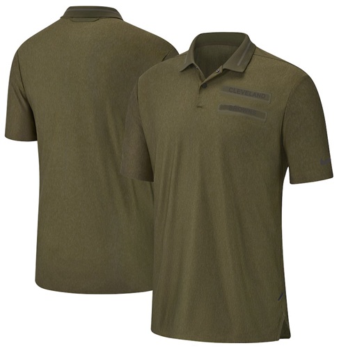 Cleveland Browns Nike Salute to Service Sideline Polo Olive