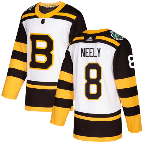 Adidas Bruins #8 Cam Neely White Authentic 2019 Winter Classic Stitched NHL Jersey
