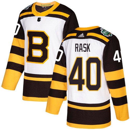 Adidas Bruins #40 Tuukka Rask White Authentic 2019 Winter Classic Stitched NHL Jersey