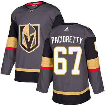 Youth Vegas Golden Knights#67 Authentic Max Pacioretty Gray Adidas NHL Home Jersey
