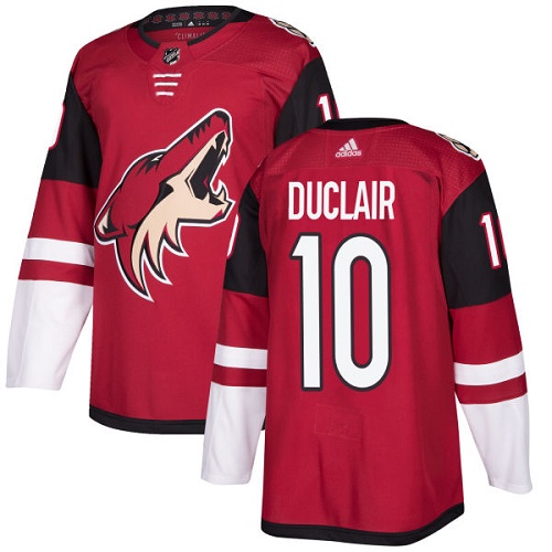Adidas Coyotes #10 Anthony Duclair Maroon Home Authentic Stitched NHL Jersey