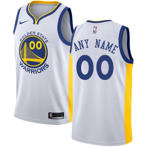 Women's Golden State Warriors Authentic White Association Edition Nike NBA Home Customized Jersey
