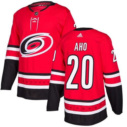 Adidas Hurricanes #20 Sebastian Aho Red Home Authentic Stitched NHL Jersey