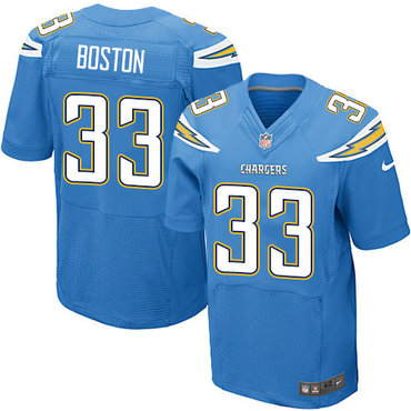Nike Chargers #33 Tre Boston Electric Blue Alternate Men's Stitched NFL New Elite Jersey