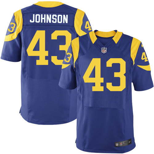 Nike Rams #43 John Johnson Royal Blue Alternate Men's Stitched NFL Elite Jersey