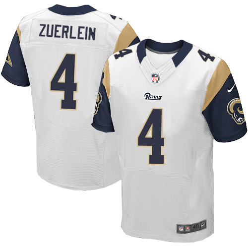 Nike Rams #4 Greg Zuerlein White Men's Stitched NFL Elite Jersey