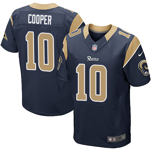 Nike Rams #10 Pharoh Cooper Navy Blue Team Color Men's Stitched NFL Elite Jersey