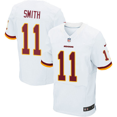 Nike Washington Redskins #11 Alex Smith White Men's Stitched NFL Elite Jersey