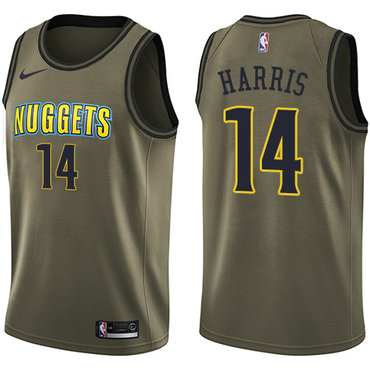 Nike Denver Nuggets #14 Gary Harris Green Salute to Service NBA Swingman Jersey