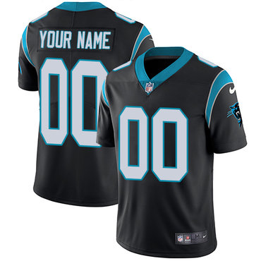 Men's Nike Carolina Panthers Black Customized Vapor Untouchable Player Limited Jersey
