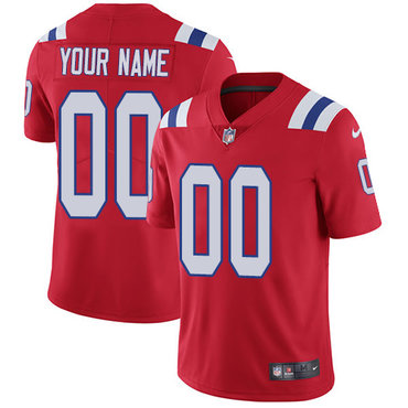 Men's Nike New England Patriots Red Customized Vapor Untouchable Player Limited Jersey