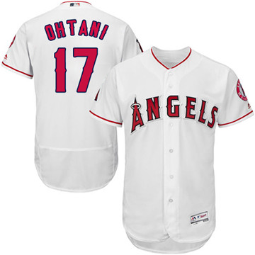 LA Angels of Anaheim #17 Shohei Ohtani White Flexbase Authentic Collection Stitched MLB Jersey