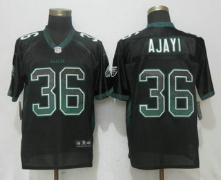 Men's Philadelphia Eagles #36 Jay Ajayi Black Drift Stitched NFL Nike Fashion Jersey