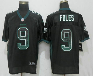 Men's Philadelphia Eagles #9 Nick Foles Black Drift Stitched NFL Nike Fashion Jersey
