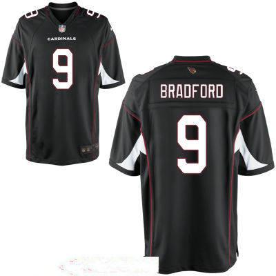 Men's Arizona Cardinals #9 Sam Bradford Black Alternate Stitched NFL Nike Game Jersey