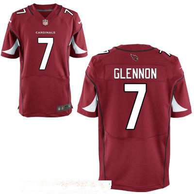 Men's Arizona Cardinals #7 Mike Glennon Red Team Color Stitched NFL Nike Elite Jersey