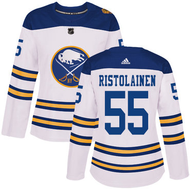Adidas Buffalo Sabres #55 Rasmus Ristolainen White Authentic 2018 Winter Classic Women's Stitched NHL Jersey