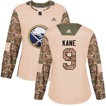 Adidas Buffalo Sabres #9 Evander Kane Camo Authentic 2017 Veterans Day Women's Stitched NHL Jersey