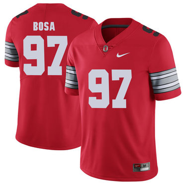 Ohio State Buckeyes 97 Joey Bosa Red 2018 Spring Game College Football Limited Jersey