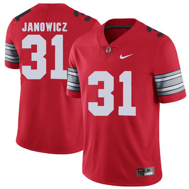 Ohio State Buckeyes 31 Vic Janowicz Red 2018 Spring Game College Football Limited Jersey