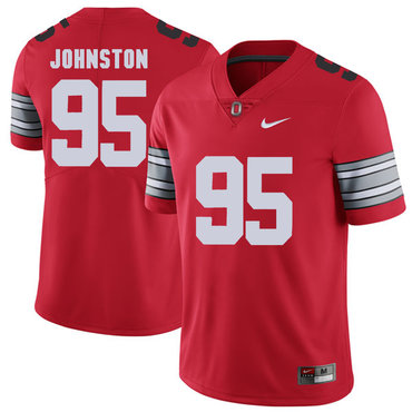 Ohio State Buckeyes 95 Cameron Johnston Red 2018 Spring Game College Football Limited Jersey