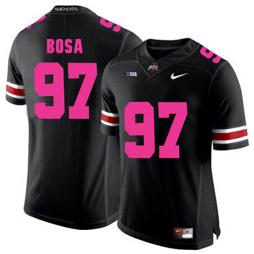 Ohio State Buckeyes 97 Joey Bosa Black 2018 Breast Cancer Awareness College Football Jersey