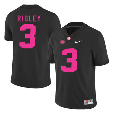 Alabama Crimson Tide 3 Calvin Ridley Black 2017 Breast Cancer Awareness College Football Jersey