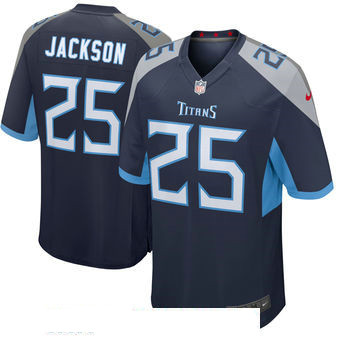 Men's Tennessee Titans #25 Adoree' Jackson Nike Navy New 2018 Game Jersey