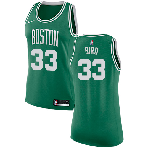 Nike Boston Celtics #33 Larry Bird Green Women's NBA Swingman Icon Edition Jersey