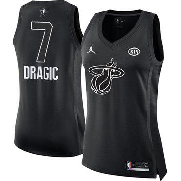 Nike Miami Heat #7 Goran Dragic Black Women's NBA Jordan Swingman 2018 All-Star Game Jersey