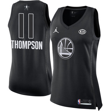 Nike Golden State Warriors #11 Klay Thompson Black Women's NBA Jordan Swingman 2018 All-Star Game Jersey