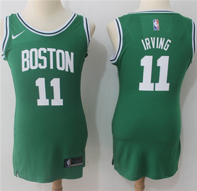Nike Boston Celtics #11 Kyrie Irving Green Women's NBA Swingman Icon Edition Jersey