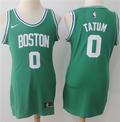 Nike Boston Celtics #0 Jayson Tatum Green Women's NBA Swingman Icon Edition Jersey
