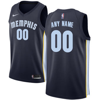 Men's Memphis Grizzlies Nike Navy Swingman Custom Icon Edition Jersey