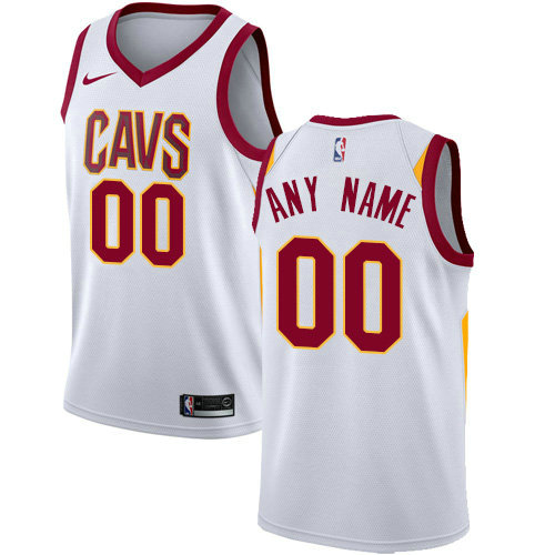 Men's Nike Cleveland Cavaliers Customized Authentic White Home NBA Association Edition Jersey