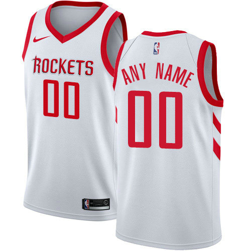 Men's Nike Houston Rockets Customized Swingman White Home NBA Association Edition Jersey