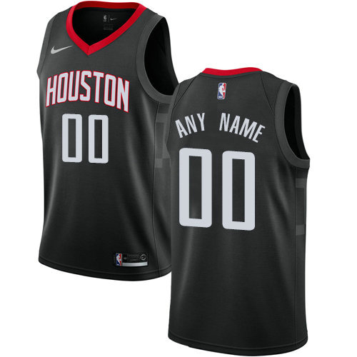 Men's Nike Houston Rockets Customized Swingman Black Alternate NBA Statement Edition Jersey