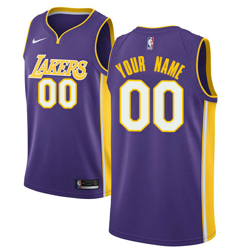 Men's Nike Los Angeles Lakers Customized Authentic Purple NBA Statement Edition Jersey