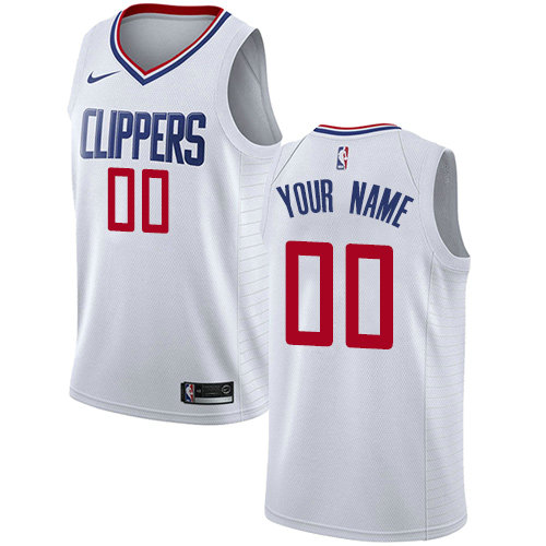Men's Nike Los Angeles Clippers Customized Authentic White NBA Association Edition Jersey